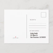 Cute Rainbow Unicorn Stars Hearts Birthday Party Uitnodiging Briefkaart (Achterkant)