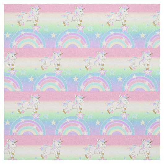 Cute Rainbow Unicorn Stof (Swatch)