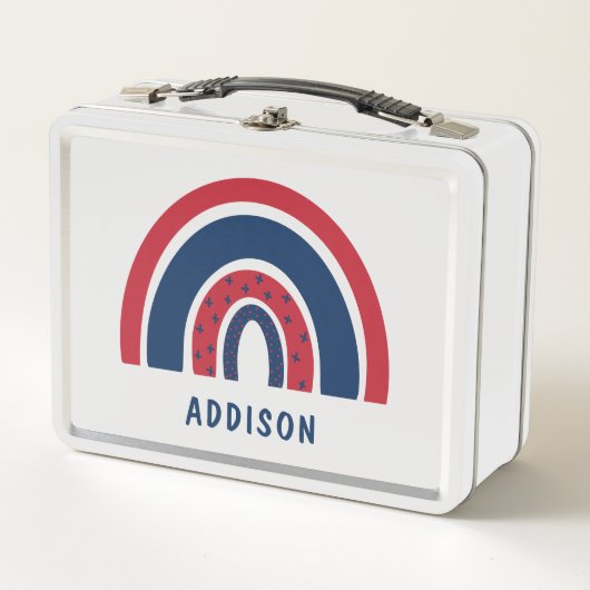 Cute Rainbow Unique Boy Personalised Custom Name (Voorkant)