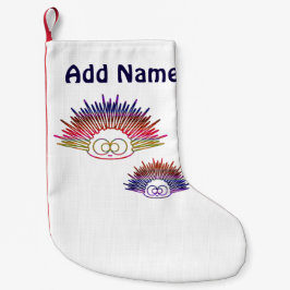 Cute Rainbow Urchins Kleine Kerstsok