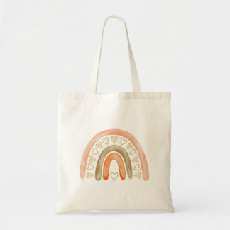 Cute Rainbow Waterverf Pastel Boho Chic Tote Bag