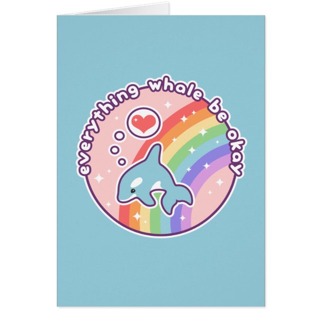 Cute Rainbow Whale (Voorkant)