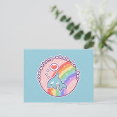 Cute Rainbow Whale Briefkaart (Staand voorkant)