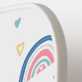 Cute Rainbows & Hearts Pattern Pickleball Paddle (Links Detail)