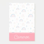 Cute Rainbows & Hearts Pattern Post-it® Notes (Voorkant)