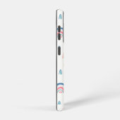 Cute Rainbows & Hearts Pattern Samsung Galaxy Hoesje (Rechterkant)