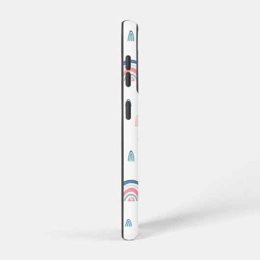 Cute Rainbows & Hearts Pattern Samsung Galaxy Hoesje (Rechterkant)