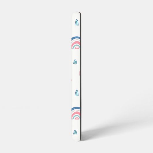 Cute Rainbows & Hearts Pattern Samsung Galaxy Hoesje (Linkerkant)