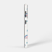 Cute Rainbows & Hearts Pattern Samsung Galaxy Hoesje (Rechterkant)