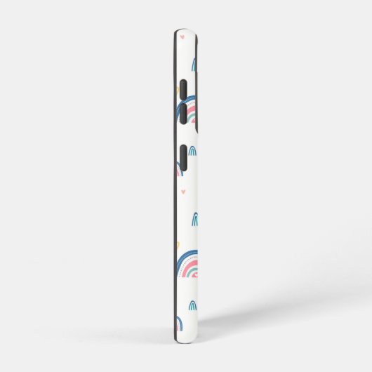 Cute Rainbows & Hearts Pattern Samsung Galaxy Hoesje (Rechterkant)