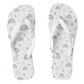 Cute Rainbows & Hearts Pattern Teenslippers (Voetbed)