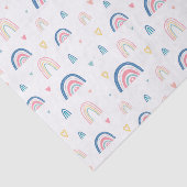 Cute Rainbows & Hearts Pattern Tissuepapier (Detail)