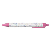 Cute Rainbows & Hearts Pattern Zwarte Inkt Pen (Bodem)