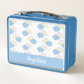 Cute Rainbows Pattern Colorful Name (Achterkant)