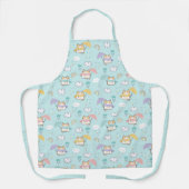 Cute Rainy Day Pattern Apron Schort (Voorkant)