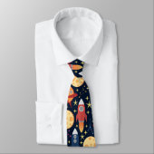 Cute-raketspatroon stropdas (Gebonden)