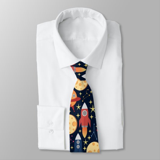 Cute-raketspatroon stropdas (Gebonden)