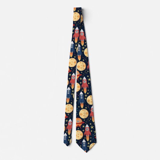 Cute-raketspatroon stropdas (Achterkant)