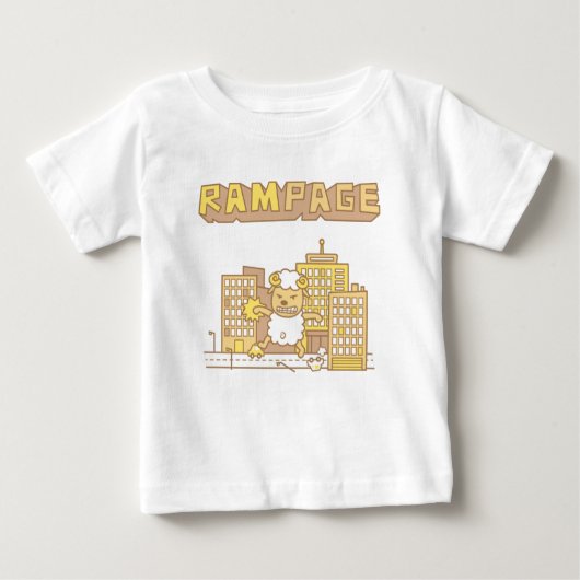 Cute Ram Rampage Pun Humor voor baby's (Voorkant)