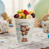 Cute Ram Winter Baby Shower Paper Cup Papieren Bekers
