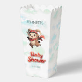 Cute Ram Winter Baby Shower Treat Box Bedankdoosjes (Achterkant)