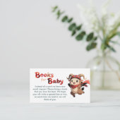 Cute Ram Winter Books for Baby Card Informatiekaartje (Staand voorkant)