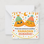 Cute Ramadan Mubarak  Notitiekaartje (Voorkant)