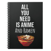 Cute Ramen Anime Gifts Otaku Food Japan Kaiwaii Notitieboek (Voorkant)