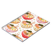 Cute Ramen Bowls - Kawaii Smiling Noodles Notebook Notitieboek (Linkerzijde)