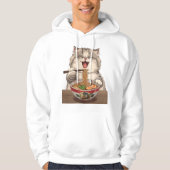 Cute Ramen Cat Illustration Hoodie (Voorkant)