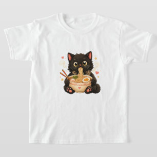 Cute Ramen Kat Kinder T-Shirt