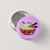 Cute Ramen Noodle Bowl Ronde Button 3,2 Cm (Voorkant /achterkant)