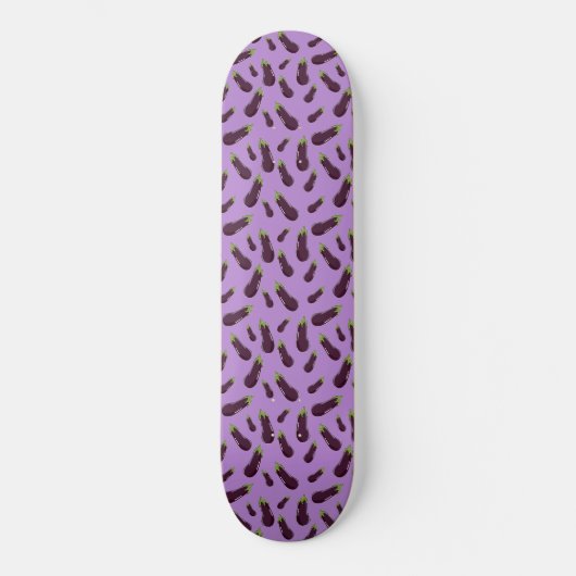 Cute random Eggplant Patroon Sierkussen iPad Pro Persoonlijk Skateboard (Voorkant)