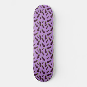 Cute random Eggplant patterns Sierkussen iPad Pro Persoonlijk Skateboard