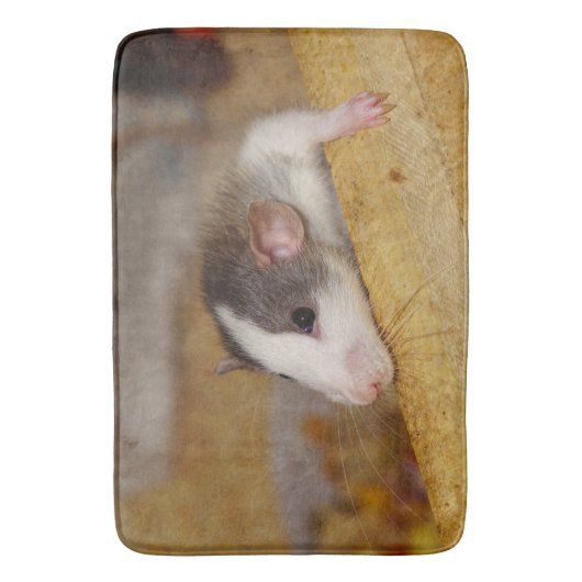 Cute Rat Badmat (Voorkant Verticaal)