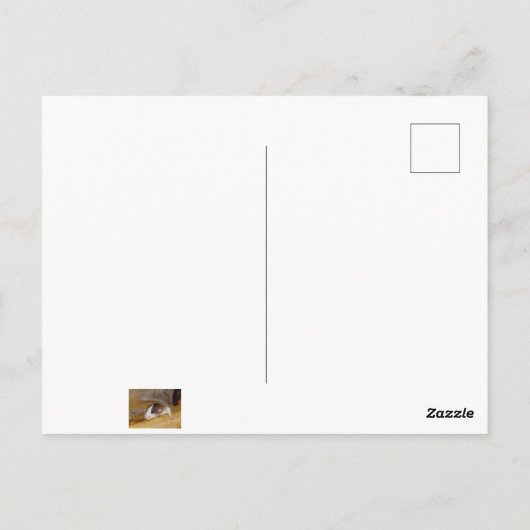 Cute Rat Briefkaart (Achterkant)