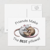 Cute Rat Briefkaart (Voorkant / Achterkant)