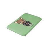 Cute rat cartoon illustratie badmat (Gekanteld)