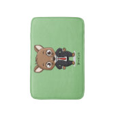 Cute rat cartoon illustratie badmat (Voorkant Verticaal)