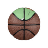Cute rat cartoon illustratie basketbal (Rechts)