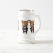 Cute rat cartoon illustratie bierpul (Voorkant rechts)