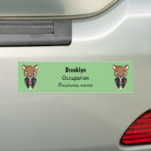 Cute rat cartoon illustratie bumpersticker (Op auto)