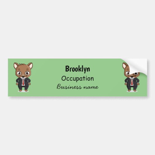 Cute rat cartoon illustratie bumpersticker (Voorkant)
