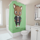 Cute rat cartoon illustratie douchegordijn (In situ)