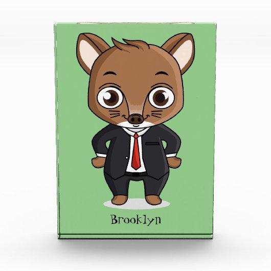 Cute rat cartoon illustratie fotoblokken (Voorkant)