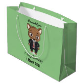 Cute rat cartoon illustratie groot cadeauzakje (Achterkant Gekanteld)