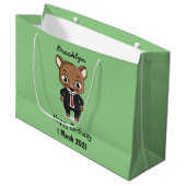 Cute rat cartoon illustratie groot cadeauzakje (Voorkant Gekanteld)