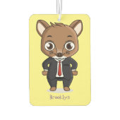 Cute rat cartoon illustratie luchtverfrisser (Achterkant)