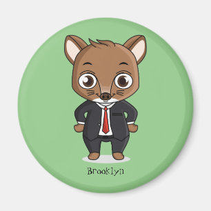 Cute rat cartoon illustratie magneet