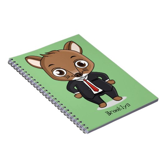 Cute rat cartoon illustratie notitieboek (Rechterzijde)